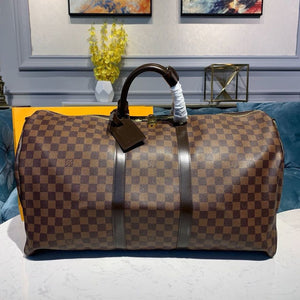 Louis Vuitton  Keepall Bandouliere 55cm Damier Ebene Canvas Fall/Winter 2019 Collection N41414, Brown