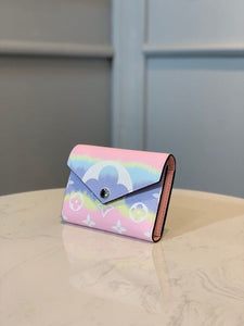 Louis Vuitton Tie Dye Escale Victorine Wallet 12cm Monogram Canvas Spring/Summer 2020 Collection M68842, Pastel Pink