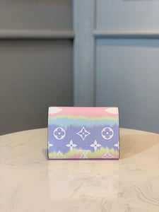 Louis Vuitton Tie Dye Escale Victorine Wallet 12cm Monogram Canvas Spring/Summer 2020 Collection M68842, Pastel Pink