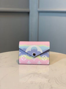 Louis Vuitton Tie Dye Escale Victorine Wallet 12cm Monogram Canvas Spring/Summer 2020 Collection M68842, Pastel Pink