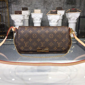 *SALE New In Box* Louis Vuitton Favorite MM Bag 26cm Monogram Canvas Spring/Summer 2019 Collection M40718, Brown