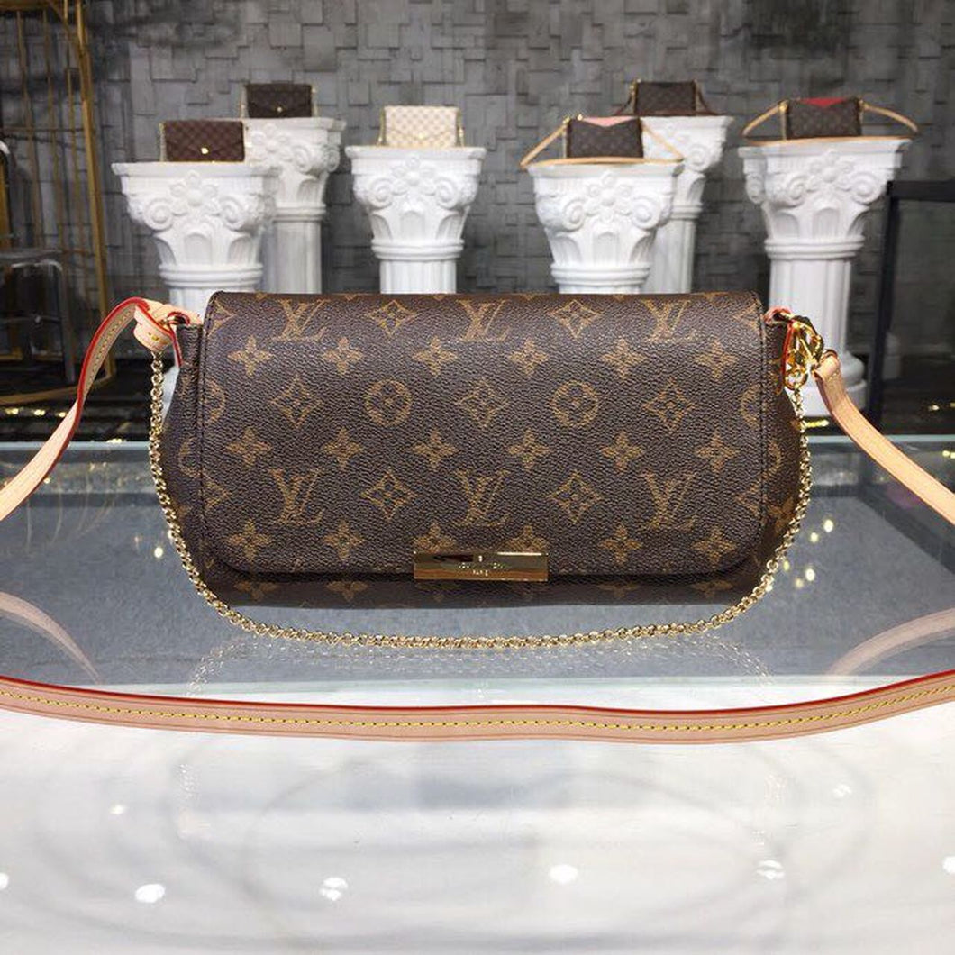 *SALE New In Box* Louis Vuitton Favorite MM Bag 26cm Monogram Canvas Spring/Summer 2019 Collection M40718, Brown